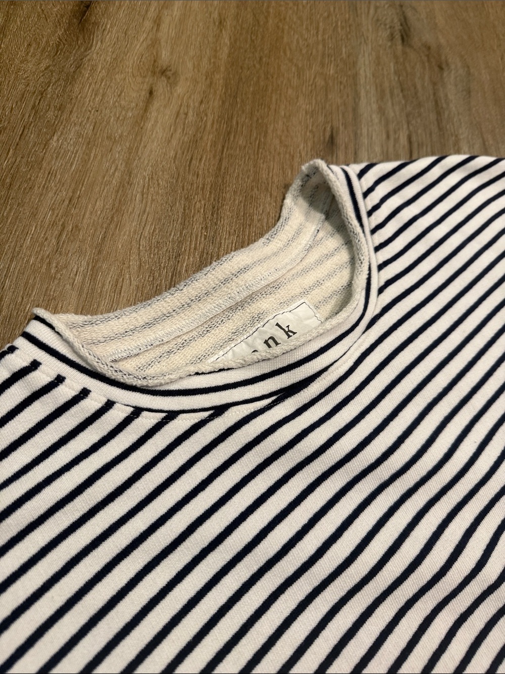Frank & Eileen Navy and White Striped Roll Neck Long-Sleeve Pullover - Picture 3 of 11